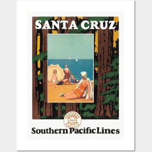 Santa Cruz Vintage Travel Poster 1926 Posters and Art